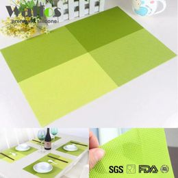 Table Mats Walfos Fashion PVC Dining Placemat Europe Style Kitchen Tool Tableware Pad Coffee Tea Place Mat