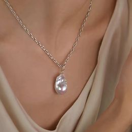 baroque Irregular Freshwater Pearl Pendant Women's Necklace