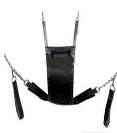3PCSLot Strict Leather Sling w Stirrups and Pillow Body Ceiling Sex Swing Suspended Love Position Unlimited Pleasure4255729