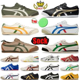 2024 Top Fashion Onitsukasss Tiger Mexico 66 Casual Shoes Women Men series off Designers Canvas Black White Birch Green Yellow Low Trainers Slip-on Loafer Sneakers