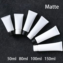 Free Shipping 50ml 80ml 100ml 150ml Matte White Plastic Tube Empty Cosmetic Lotion Container Shampoo Toothpaste Frost Bottle Ucxnt Kgado