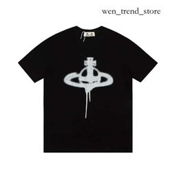 Vivianes Duyou Mens Spray T-Shirt West Wood Brand Clothing Men Women Summer T Shirt With Letters Cotton Jersey High Quality Tops Viviane Westwood Shirt 239