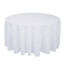 Table Cloth The El Wedding Banquet Scene Pure Color Circular Plain Embossing Polyester Cloth_Jes1360