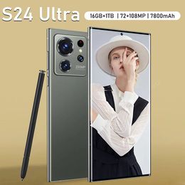 *3 hours hot!!* Dynamic Island Lingdong Island S23 S24 Ultra Smartphone Unlocked Cell Phones 1TB Dual SIM Android 5G cell phone mobile phone Camera GPS google store Play