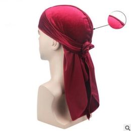 Mens Velvet Durags Bandana Turban Hat Wigs Doo Men Durag Biker Headwear Headband Pirate Hat DuRAG Hair Accessories cosplay hat 365968505