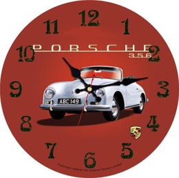 Wall Clocks Cars 12 Inch Round Clock Motor Sports Theme Red Car Garage Retro Vintage Home Non Ticking Silent Dec2446414