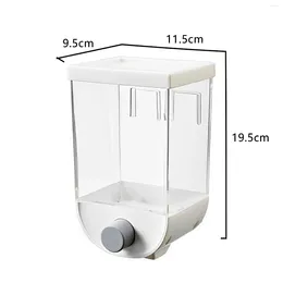 Storage Bottles Wall-Mounted Food Dispenser Tank Sealed Can Oatmeal For Cereal Grain Nuts