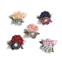 Brooches Hair Accessories Sweet Alloy Dual-use Gift Kids Flower BB Clip Women Brooch Korean Style Barrettes Clothes Collar Pin