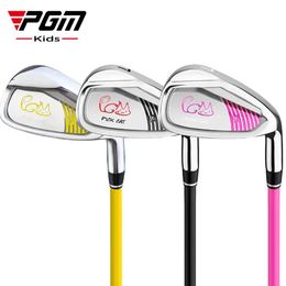 PGM Kids Golf Club JRTiG007 Mens Women #7 Iron Stainless Steel Ultra-light Carbon Shaft Rod for 3-12 Years Children 240507