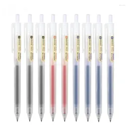 Haile 5/10pcs Retractable Gel Ink Pens Black/Red/Blue Ballpoint 0.5mm Business Signature Extra Fine Point Writing Supplies