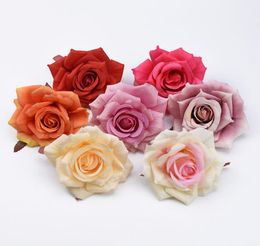 3050pcs roses head wedding decorative flowers wall diy christmas for home decorations artificial flowers scrapbooking garlands7762690