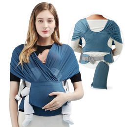 Carriers Slings Backpacks Baby Wrap Carrier Adjustable Baby Sling Soft Breathable Lightweight Hand Free Baby Carrier Sling Baby Carrier Wrap for Newborn T240509