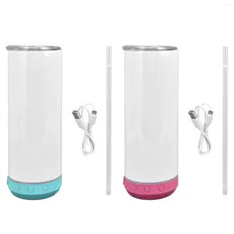 Mugs Sublimation Speaker Bottle LED Light Bluetooth Cup For Office Car