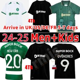 CP 24 25 Lisboa soccer jerseys Lisbon Special COATES MATHIEU Jovane Sarabia Vietto 2023 Sporting Clube de football shirt men kids kit maillot THIRD AWAY