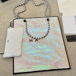 Sequin Shoulder Bag Designer Tote Bags Fashion Beaded Sparkling Handbag Wallet Womens Simple Luxury Shopping Handbags Underarm Crossbody Bag Dinner Clutch Purse