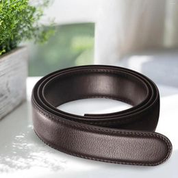 Belts PU Leather Without Buckle Stylish Lightweight Replacement Strap For Dating Pants Jeans Business Trousers