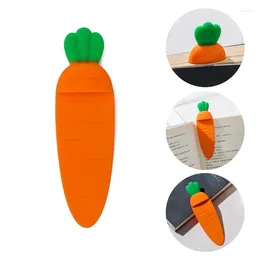 Party Favor Cute Kawaii Carrot Bookmark Cartoon 3D Stereo Book Marks Stationery Office DIY Decor School Teacher Thank You Gifts