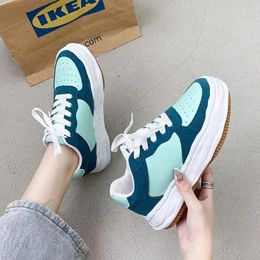 Casual Shoes Japan Harajuku Style Double Color Classic Retro Dissolved Thick Bottom Gigantic Round Toe Dad