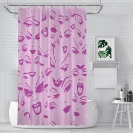 Shower Curtains Divine Faces Flamingo Boho Waterproof Fabric Funny Bathroom Decor With Hooks Home Accessories