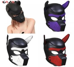 Fashion Role Play Dog Headgear Mask Puppy Cosplay SM Erotic Adult Supplies Prom Halloween Dress Up Sex Toys for Women Couples 18 P1018726