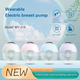 Breastpumps Wearable Breast Pump MY-378 Lithium Battery Pregnant and Postpartum Electric Milk Squeezer and Extractor with High Suction Force
