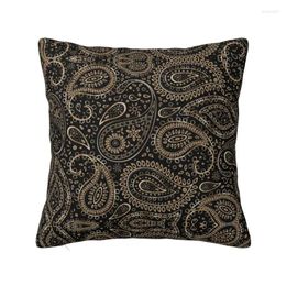 Pillow Gold Bohemian Art Paisley Gradient Beige And Brown Cover Throw Case For Living Room Fashion Pillowcase Home Decor
