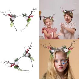 Party Supplies Adult Teens Christmas Reindeer Headband Branch Antler Shape Hair Hoop Headpiece Banquet Cosplay Props