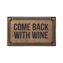 Carpets Come Back With Wine Doormat Non-Slip Rubber Entrance Christmas Season Welcome Outdoor Door Mat Porch Patio Home Decor