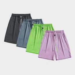 Summer slim oversized fitness shorts mens breathable pentagonal sports pants marathon track and field running 240514
