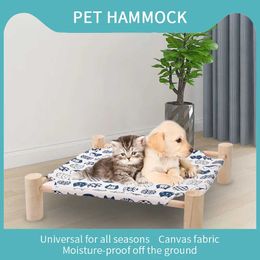 Cat Beds Furniture Detachable cat hammock with washable mattress comfortable and moisture-proof cat and puppy beds seasonal dog beds