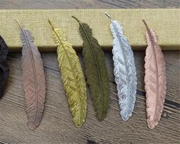 Party Favor 600pcs Metal Feather Bookmark Chinese Style Vintage Page Nice Cool Book Markers School Supplies Wedding Gifts For Gues
