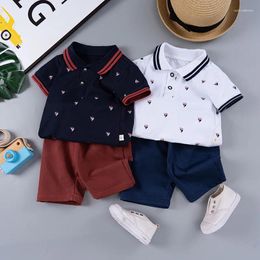 Clothing Sets Children's Suit Summer Fashion Baby Short-Sleeved Shorts Two-Piece Toddler Boy's Casual