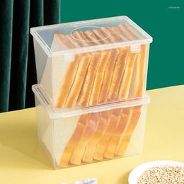 Storage Bottles 1Pcs Bread Container Box Dispenser Case Toast Cake Containers Holderairtight Bin For Refrigerator Kitchen Home Tool