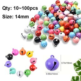 Party Supplies 100pcs-10pcs DIY Handmade Crafts Xmas Year Ornament Gift Mix Colors Loose Beads Small Jingle Bells Christmas Decoration