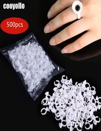 Disposable Microblading Pigment Glue Rings Tattoo Ink Holder 500pcs S M L Eyebrow Makeup Accessories Eyelash Extension Glue Cups3825588