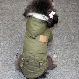 Dog Apparel Clothing Autumn And Winter Fur Collar Mountaineering Double Layered Plush