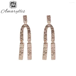 Dangle Earrings Amaiyllis Design Gold Colour Drop Bar Statement For Women Simple Geometrical Pendant Alloy Jewellery