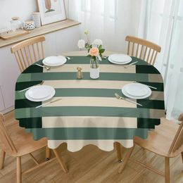 Table Cloth Line Color Block Overlay Waterproof Tablecloth Tea Decoration Round Cover For Kitchen Wedding Party Home Dining Room