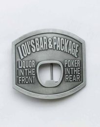 Open Beer Bottle Opener Belt Buckle SWBY695 suitable for 4cm wideth snap on belt with continous stock7437816