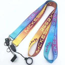 High Quality Custom Neck Lanyard With Rubber Ring Silicon Ring lanyard