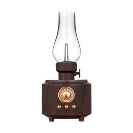 Hot selling creative kerosene lamp, Bluetooth sound system, retro nostalgic night light, camping, high-volume wireless portable outdoor speaker