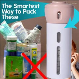 Liquid Soap Dispenser 4 In 1 Travel Bottles Lotion Shampoo Gel Leak Proof Refillable Container Kit