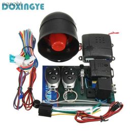 Alarm systems Doxingye Universal One Way Car Burglar alarm protection system alarm safety car alarm anti-theft alarm horn+2 remote control WX