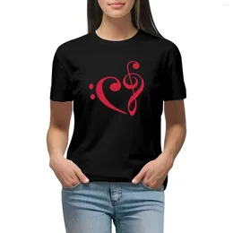 Women's Polos We Music - Red T-shirt Aesthetic Clothing Lady Clothes Cute Edition T Shirts For Women