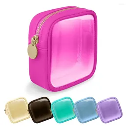 Cosmetic Bags Multi-function Bag Mini Waterproof Zipper Makeup Organizers Small Pvc Pouch Girls