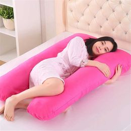Maternity Pillows U-shaped pregnant woman body pillow made of pure cotton material used for the back buttocks legs and abdomen detachable women H240514