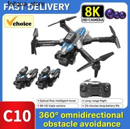 Drones Cross border new C10 drone automatic addressing and remote control aircraft high-definition aerial photography obstacle avoidance for four drones S24513