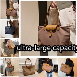 2024 Retro Mirror Quality Designers Tote Bag Womens Genuine Leather Weave Handle Handbag Luxury supermarket tote bag black white Khaki classic