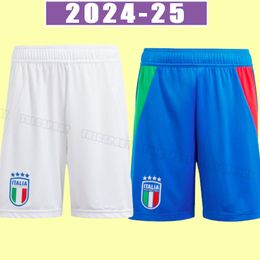 23 24 Bonucci 축구 반바지 2023 2024 Italys Insigne Italia Verratti Chiellini Chiellini Chiesa 축구 바지 팬 팬 버전 홈 어웨이 짧은 슬리브 아이콘 125th