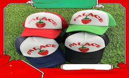 Men039s Fashion Ball Caps Trend Large Head Circumference Palace Strawberry Trucker Hat8873221